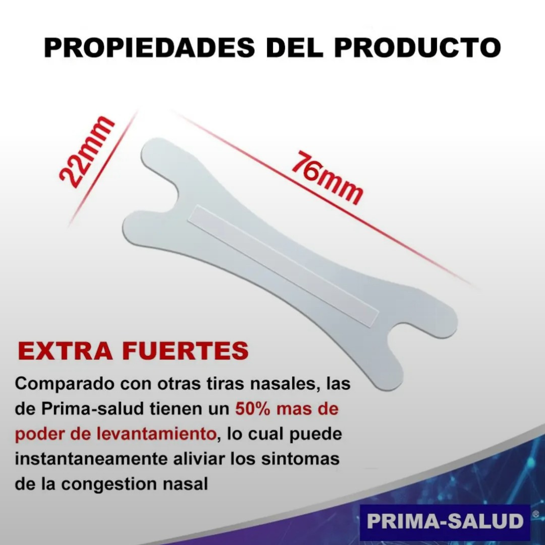 Tira respiratoria transparente 10 PZ