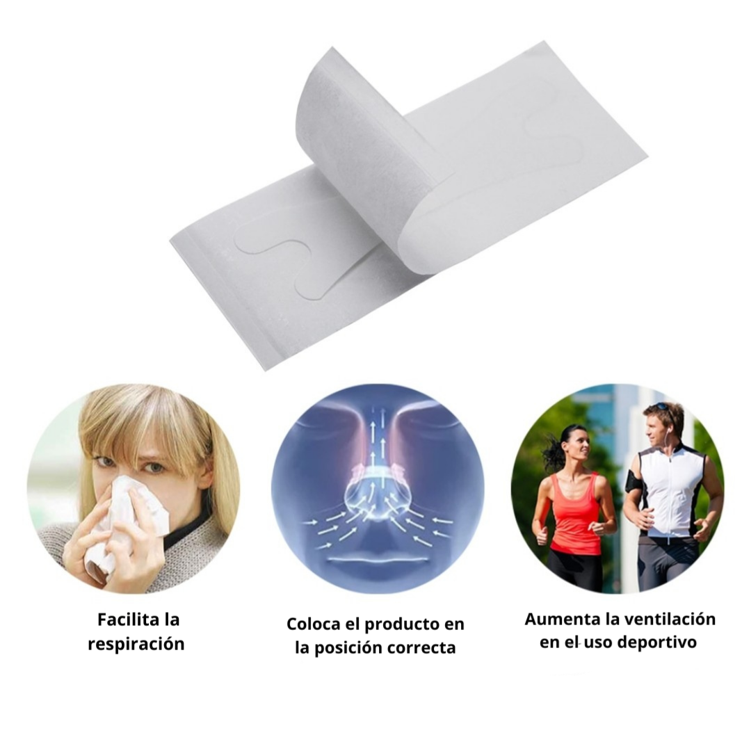 Tira respiratoria transparente 10 PZ