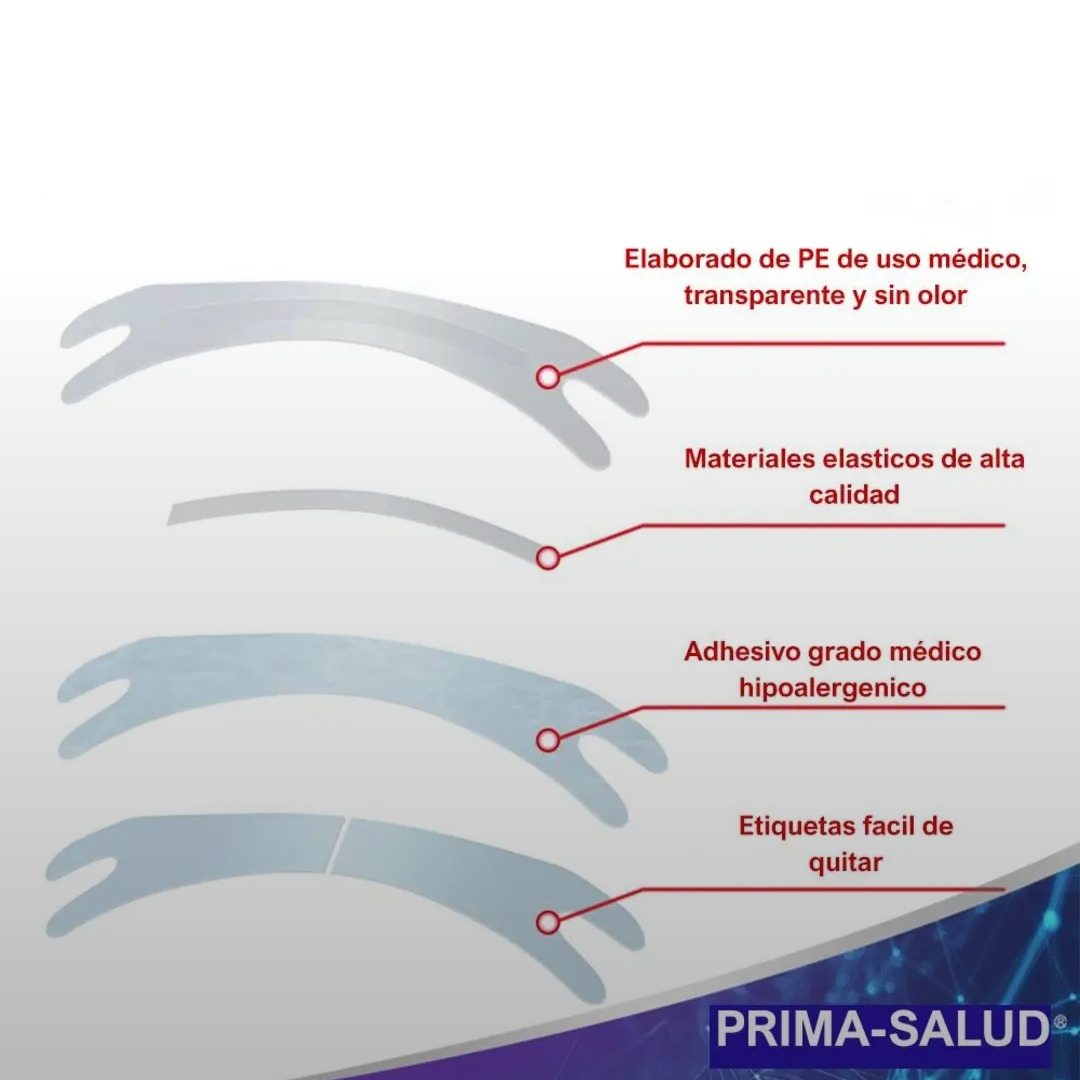 Tira respiratoria transparente 10 PZ